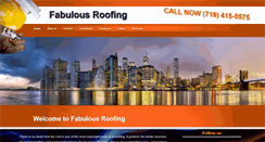 Desktop Screenshot of fabulousroofing.com