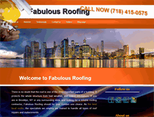 Tablet Screenshot of fabulousroofing.com